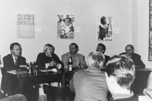 "Schwule fragen Parteien. Veranstaltung zur Landtagswahl", Podiumsdiskussion mit Göttinger Kandidat*innen, 22.2.1994