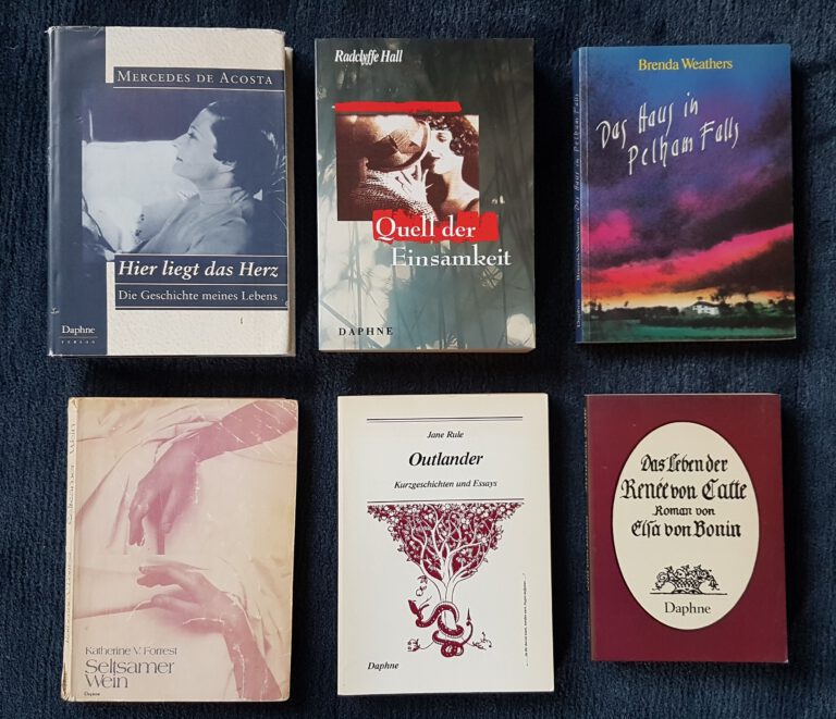 Publikationen von Daphne, lesbischer Buchverlag aus Göttingen